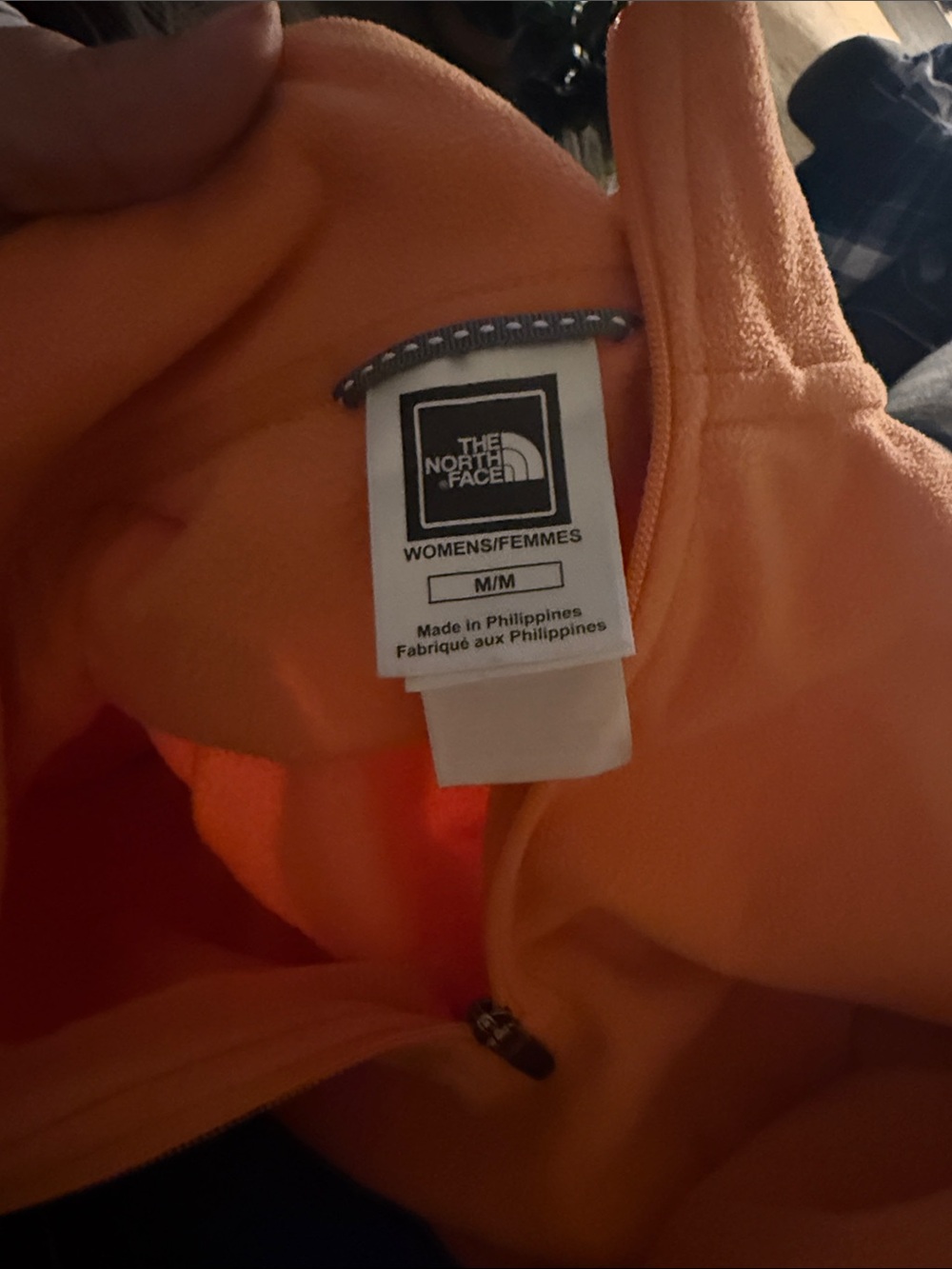 THE NORTH FACE TKA 100 Tangerine Pullover Quarter Zip Fleece Sweatshirt M - Picture 2 of 3